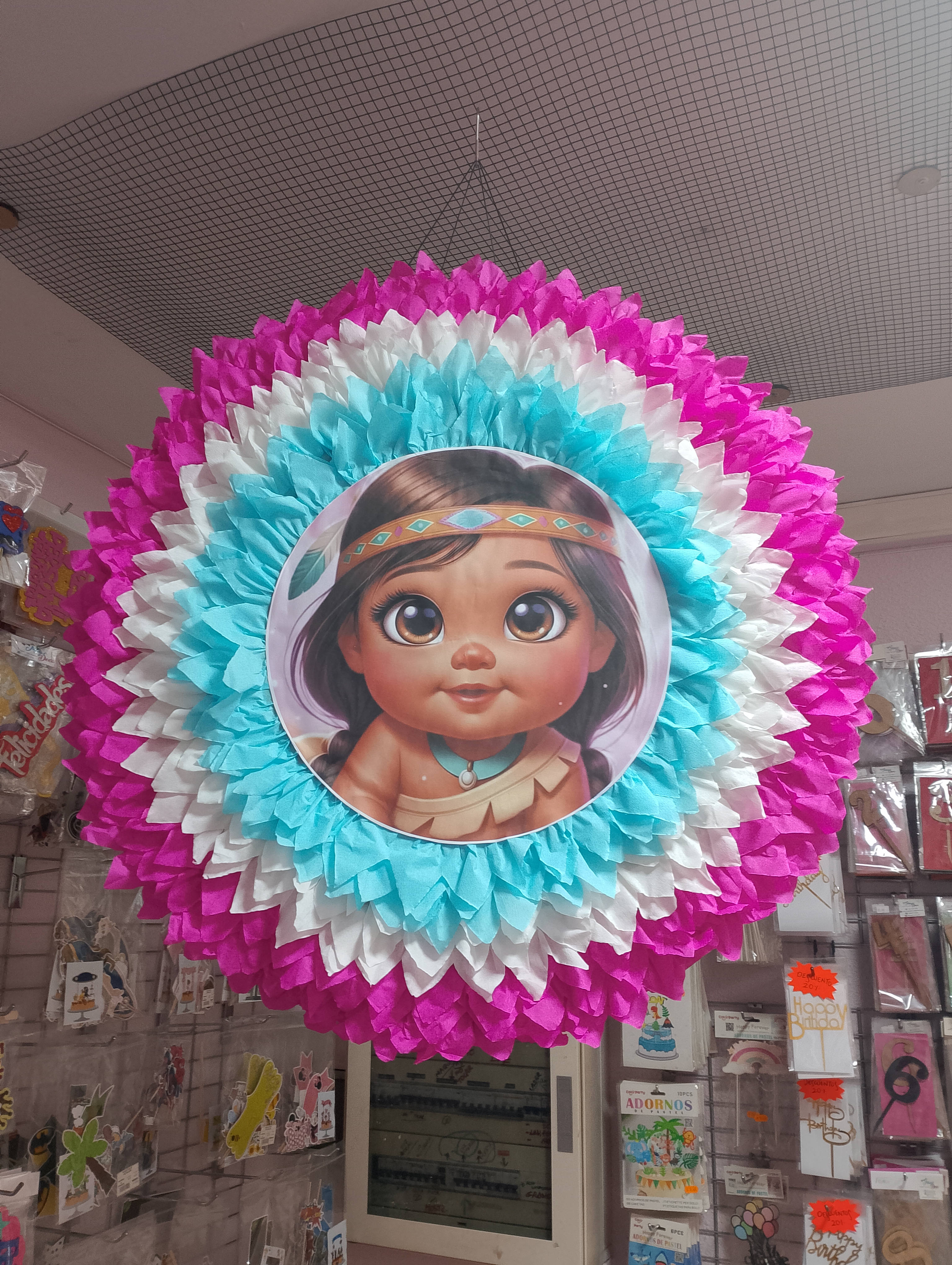 Piñata circular Moana bebe