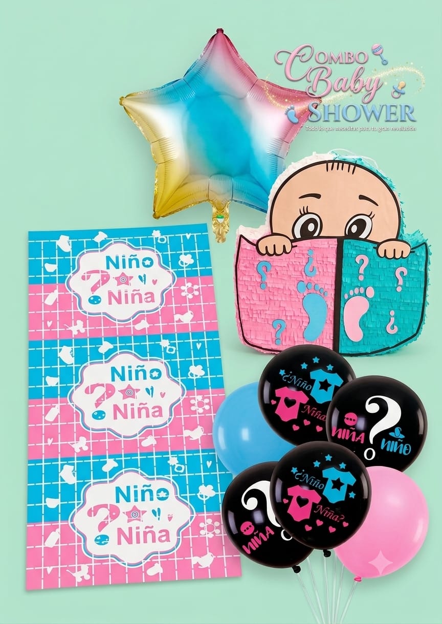 Combo Decorativo de Baby Shower