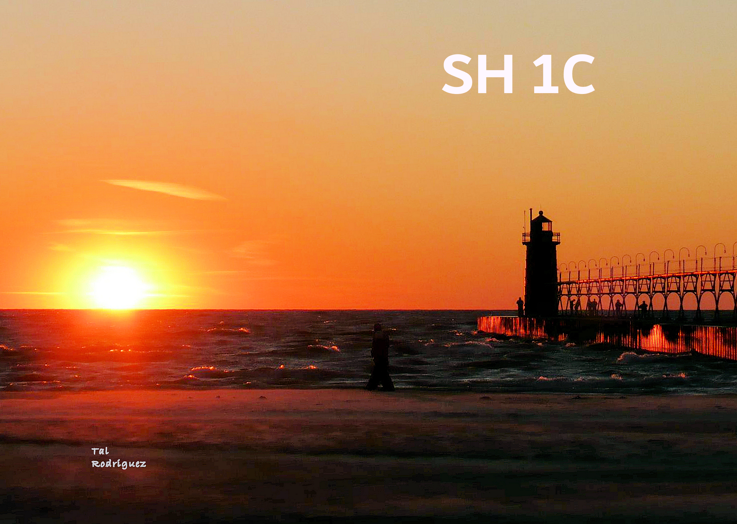 SH Series - The South Haven Sunset Pier Photographs (4 Photo Series)
