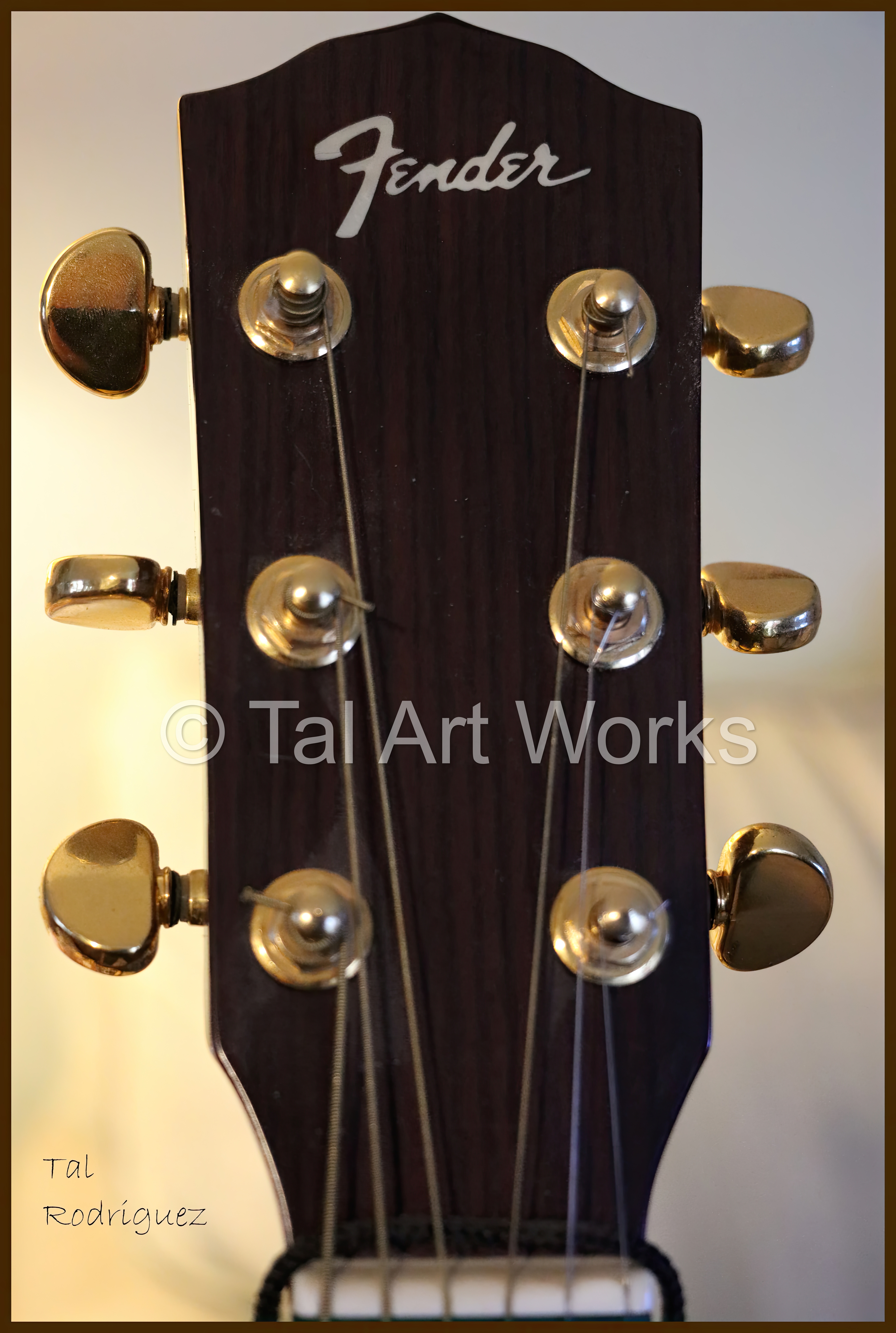 1831 - Fender Acoustic Guitar Headstock