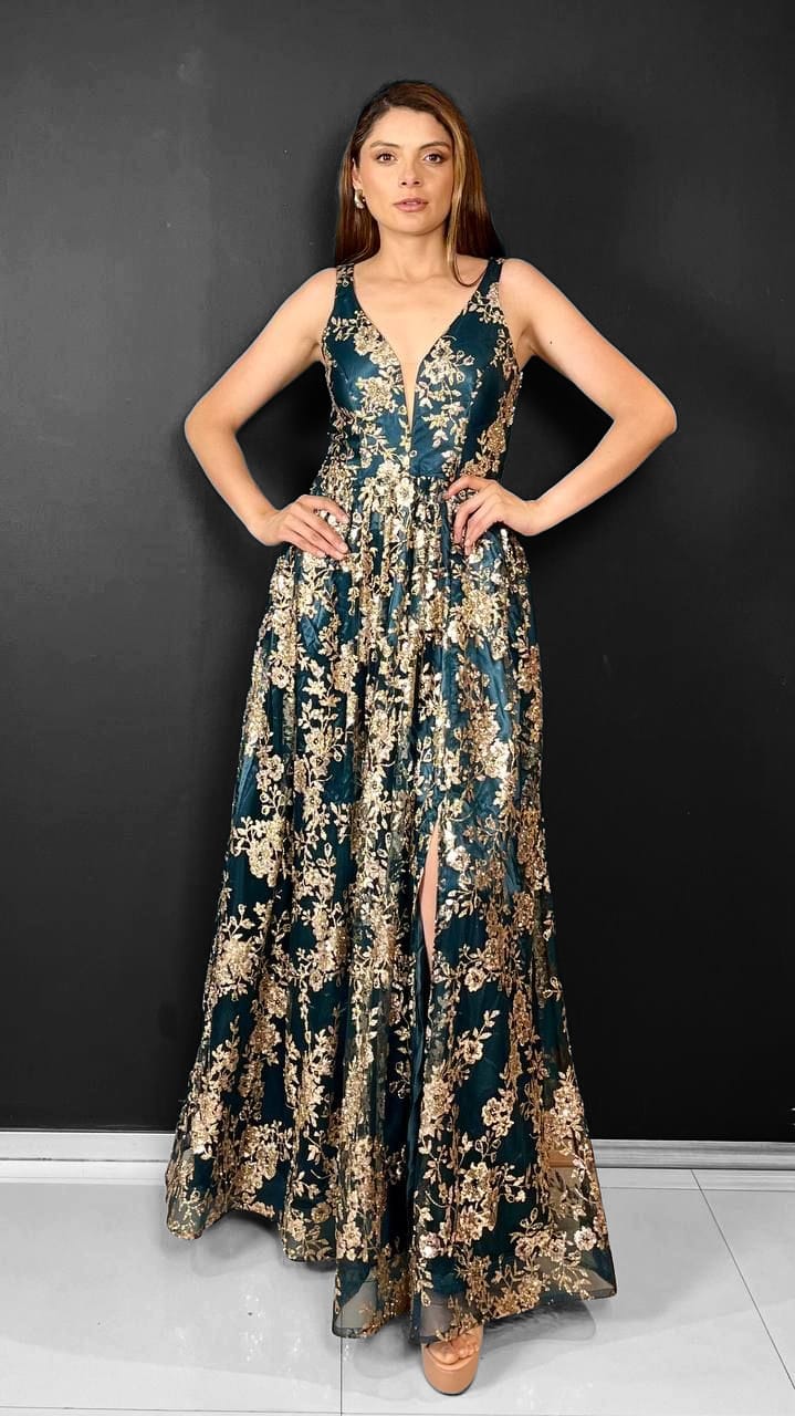 Vestido largo de noche