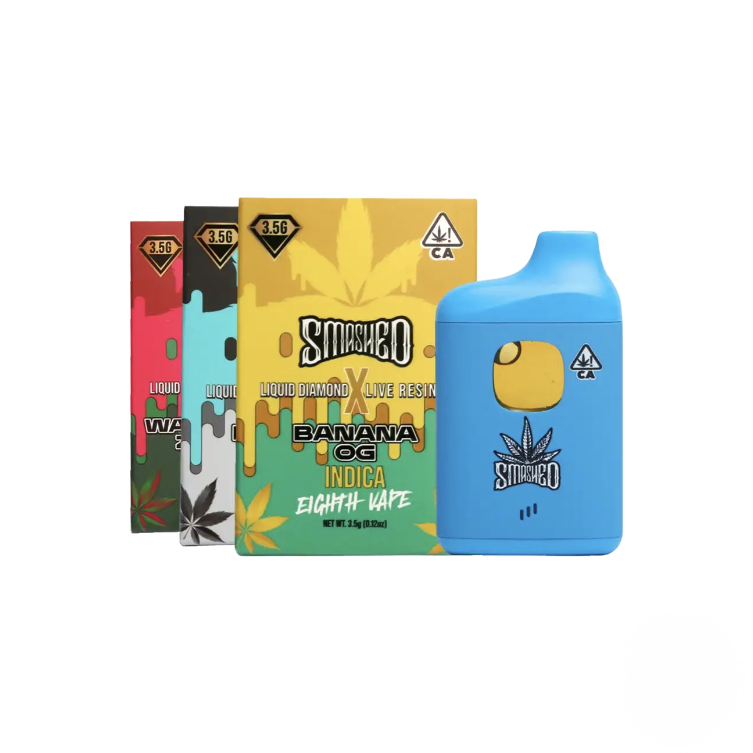 Smashed - Disposable 8th Vape Pen - 3.5 Grams - Diamond OG