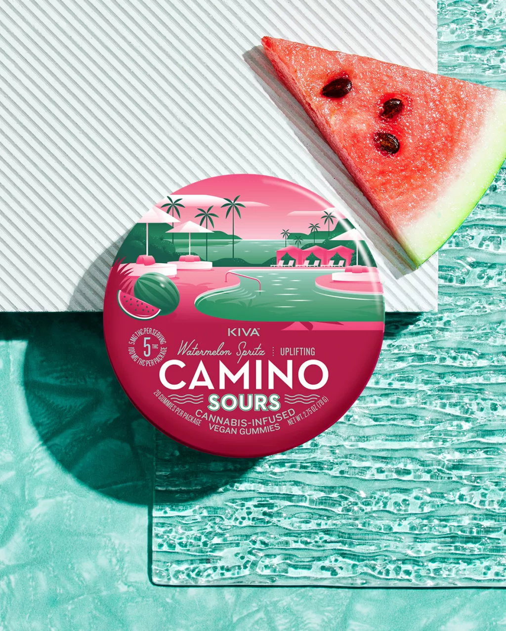 Kiva - Camino Sours - 5mg 'Uplifting' Watermelon Spritz
