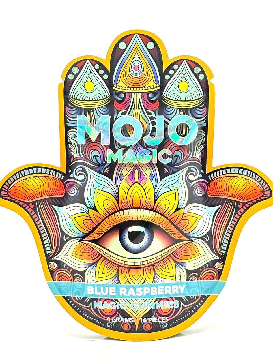 Mojo Magic - Mushroom Magic Gummies - Blue Raspberry - 4 Grams
