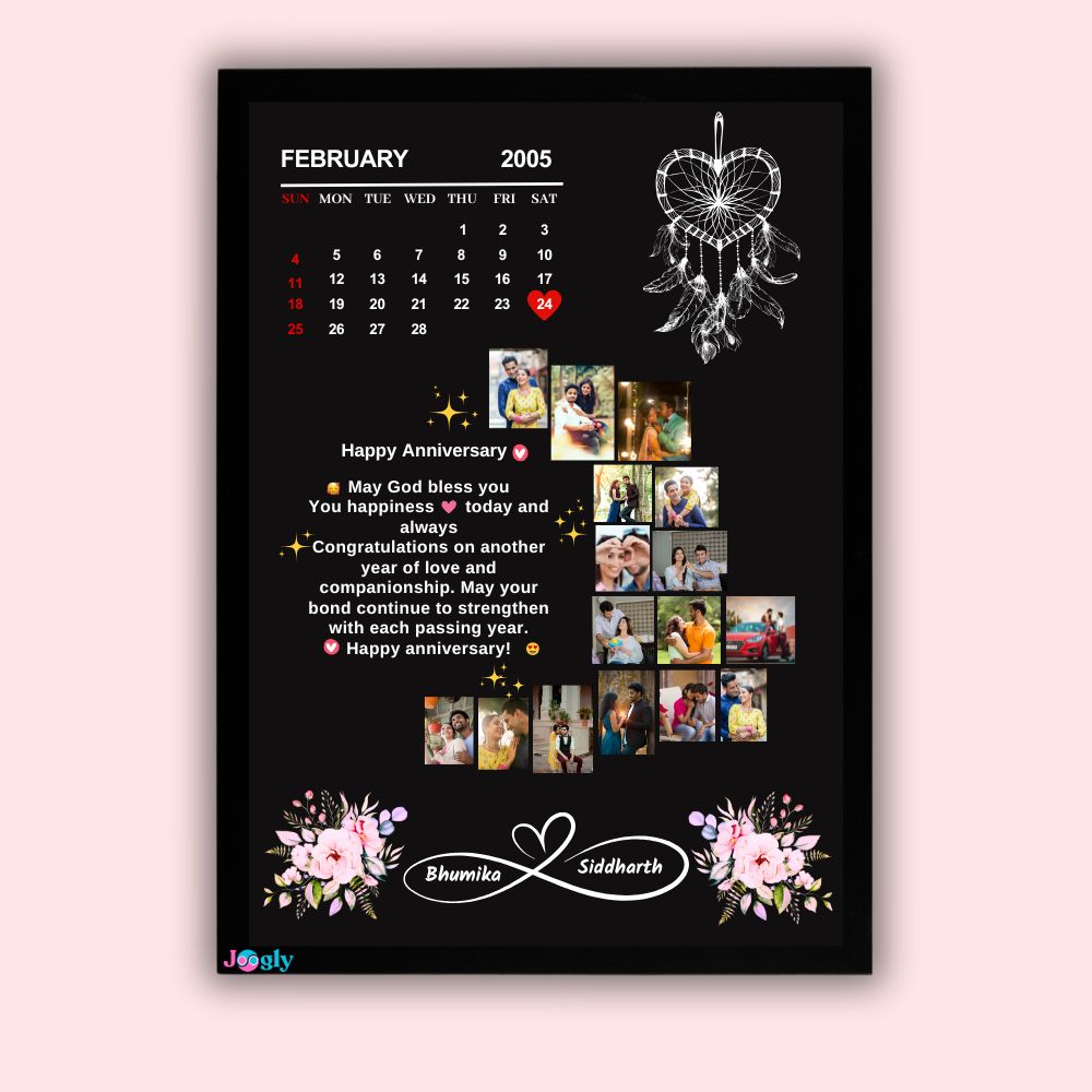  Moon Frame  Anniversary Collage Custom