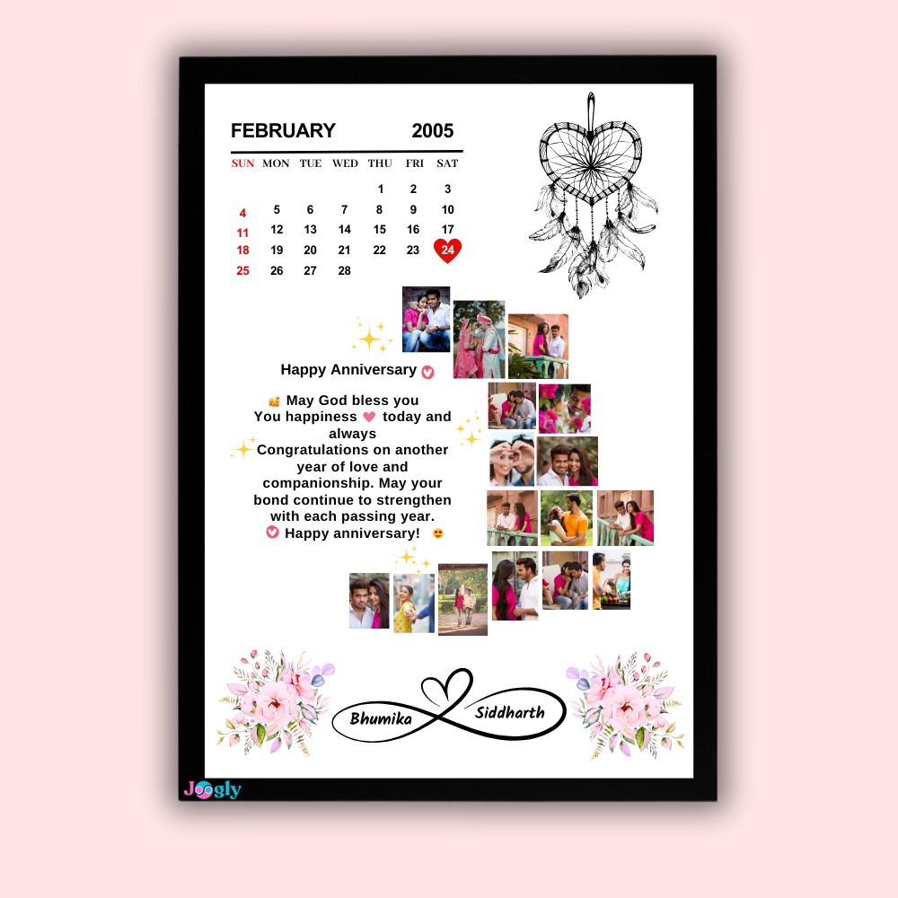  Moon Frame  Anniversary Collage Custom