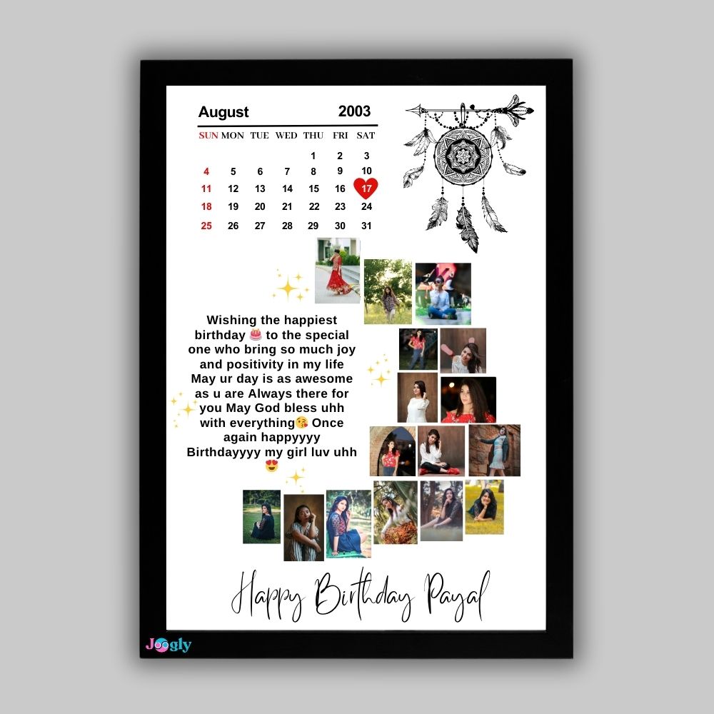  Moon Frame  Happy Birthday Custom Collage 