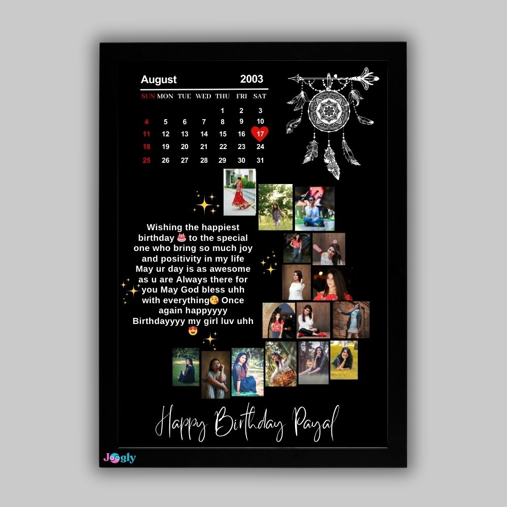  Moon Frame  Happy Birthday Custom Collage 