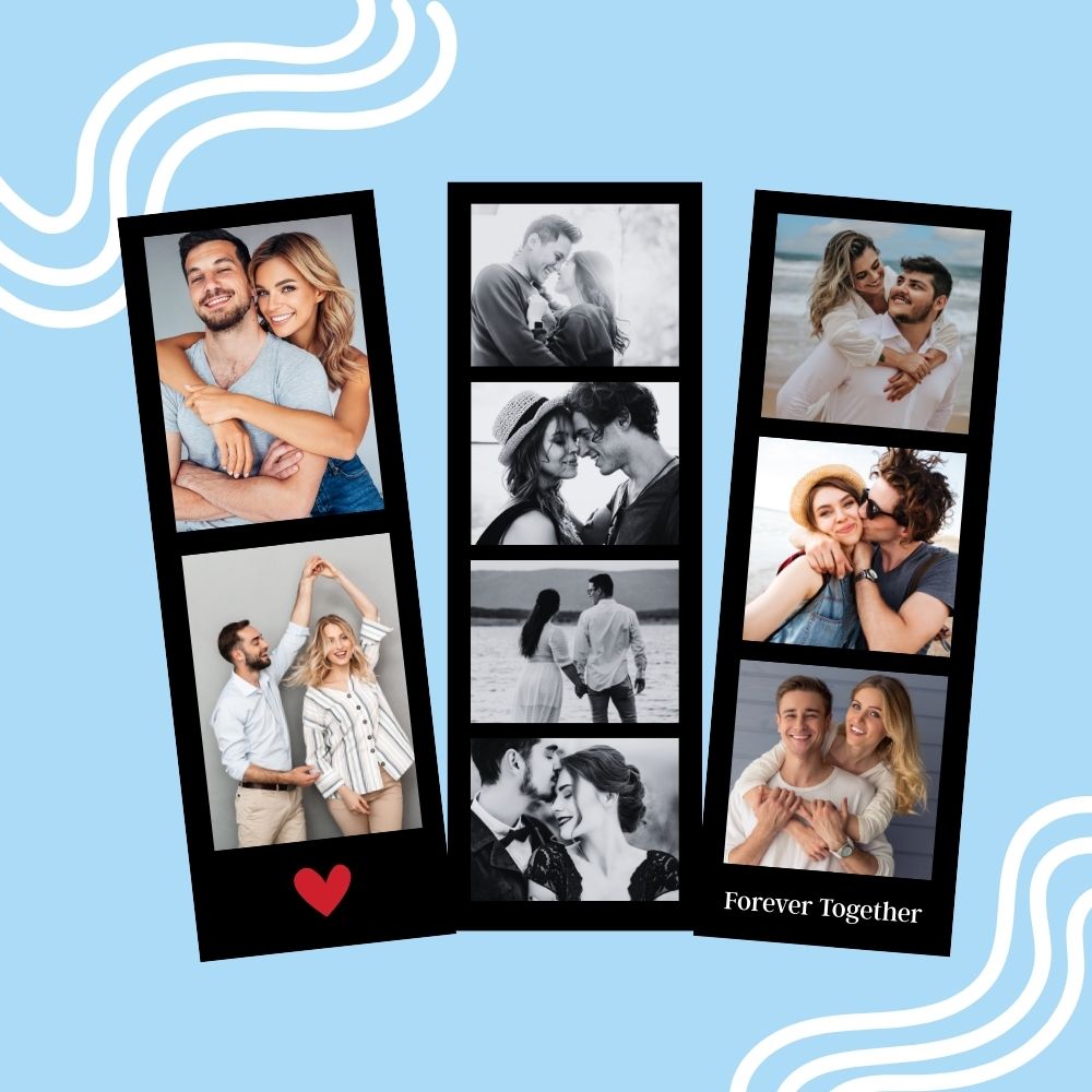 Custom Black Photo Strips