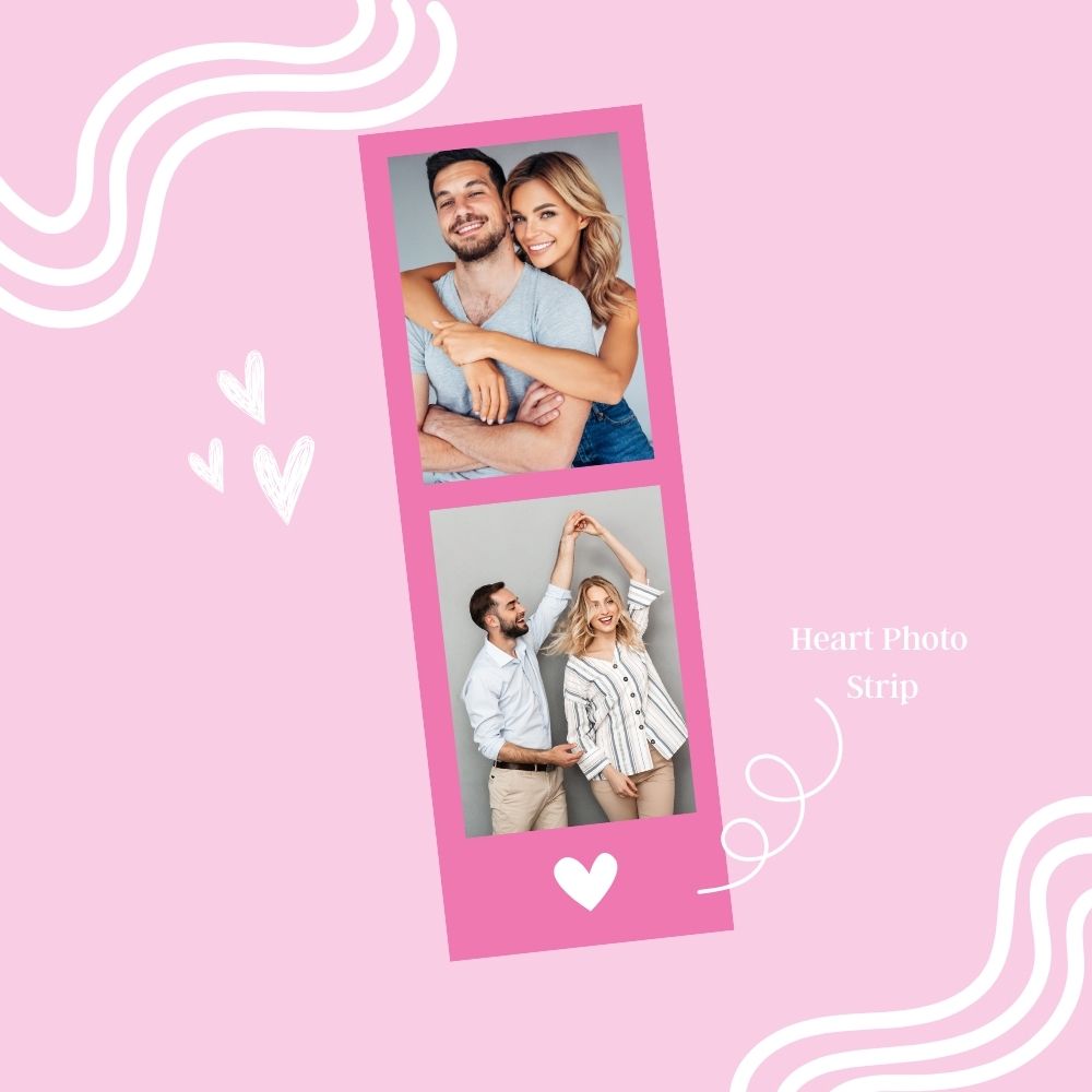 Custom Pink Photo Strips