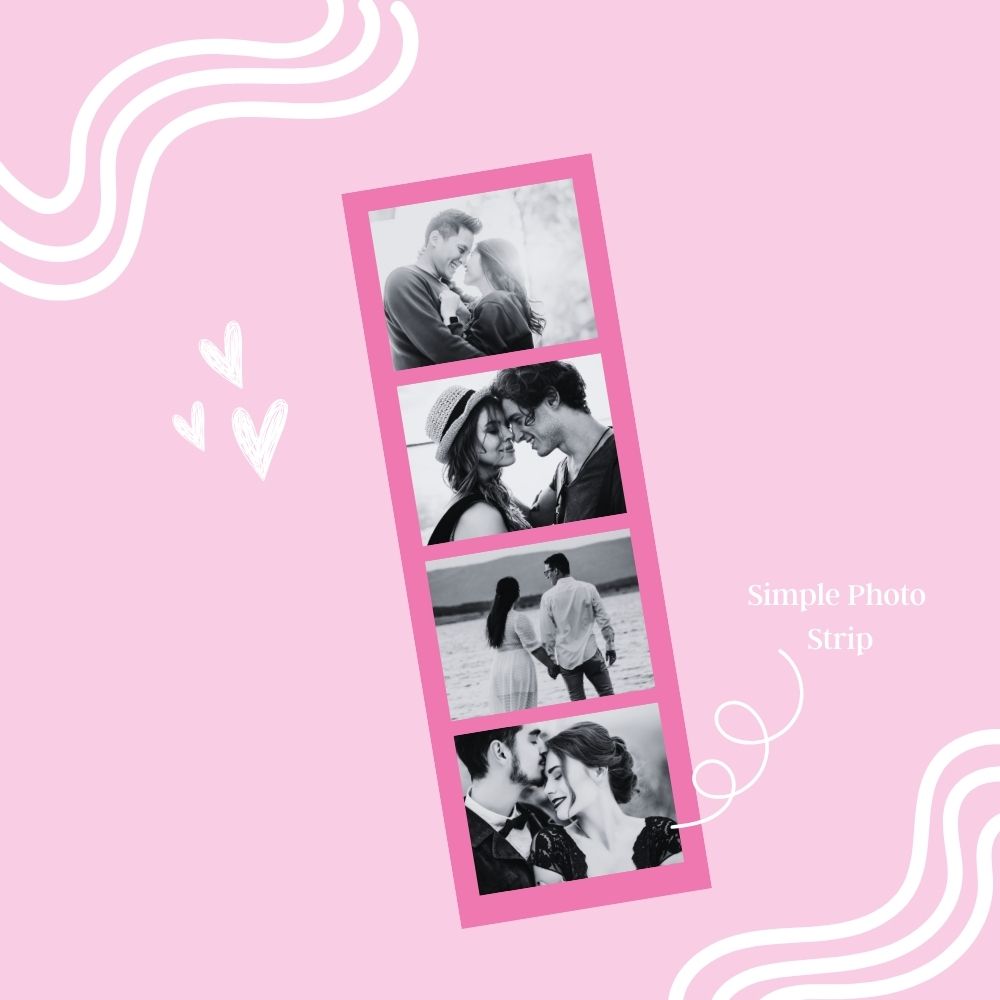 Custom Pink Photo Strips