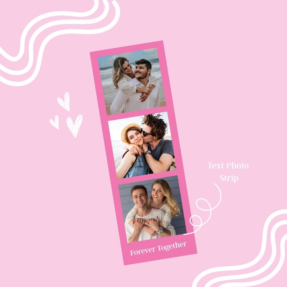 Custom Pink Photo Strips