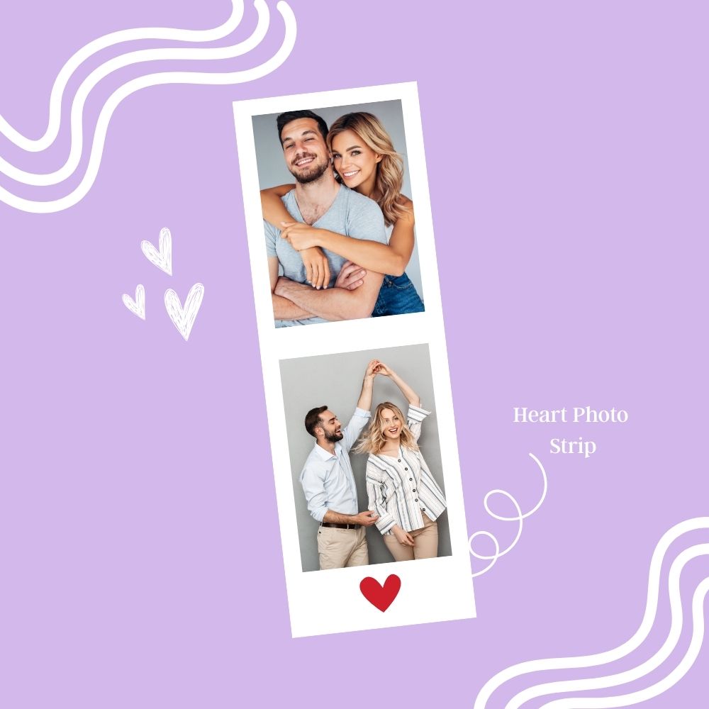Custom White Photo Strips