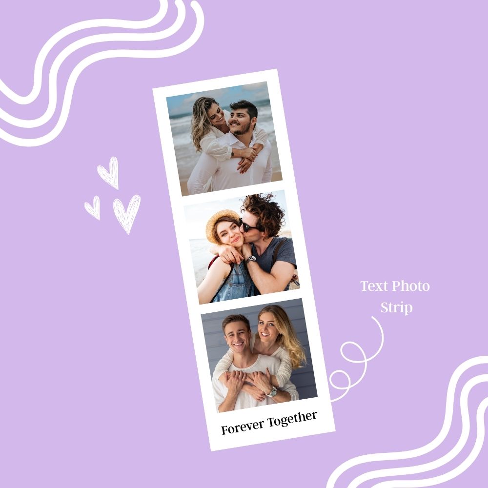 Custom White Photo Strips