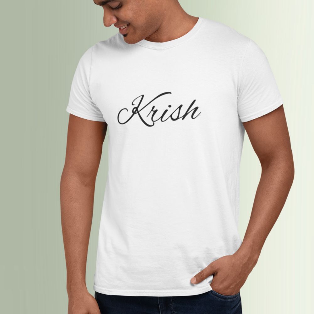 Men's Personalized Name Printed T-Shirt 