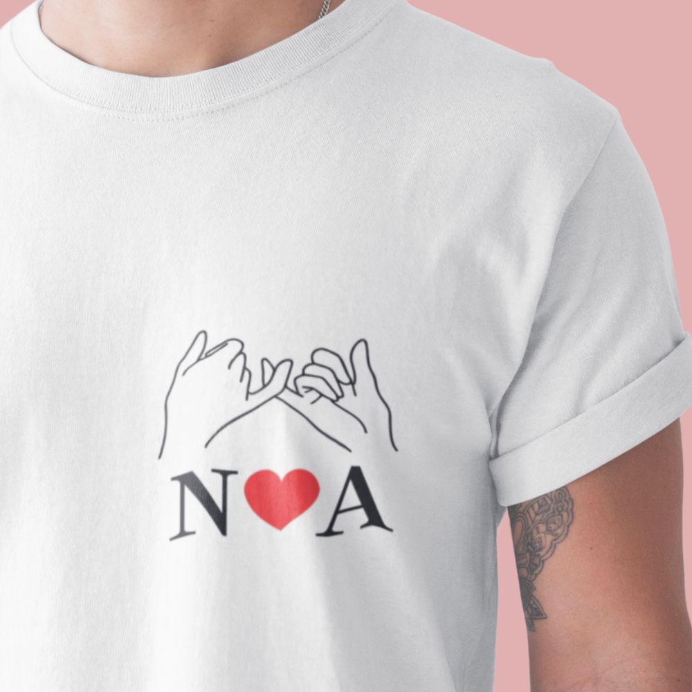 Unisex White Graphic T-Shirt