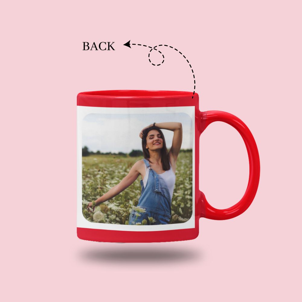 Personalized Red Calendar Mug