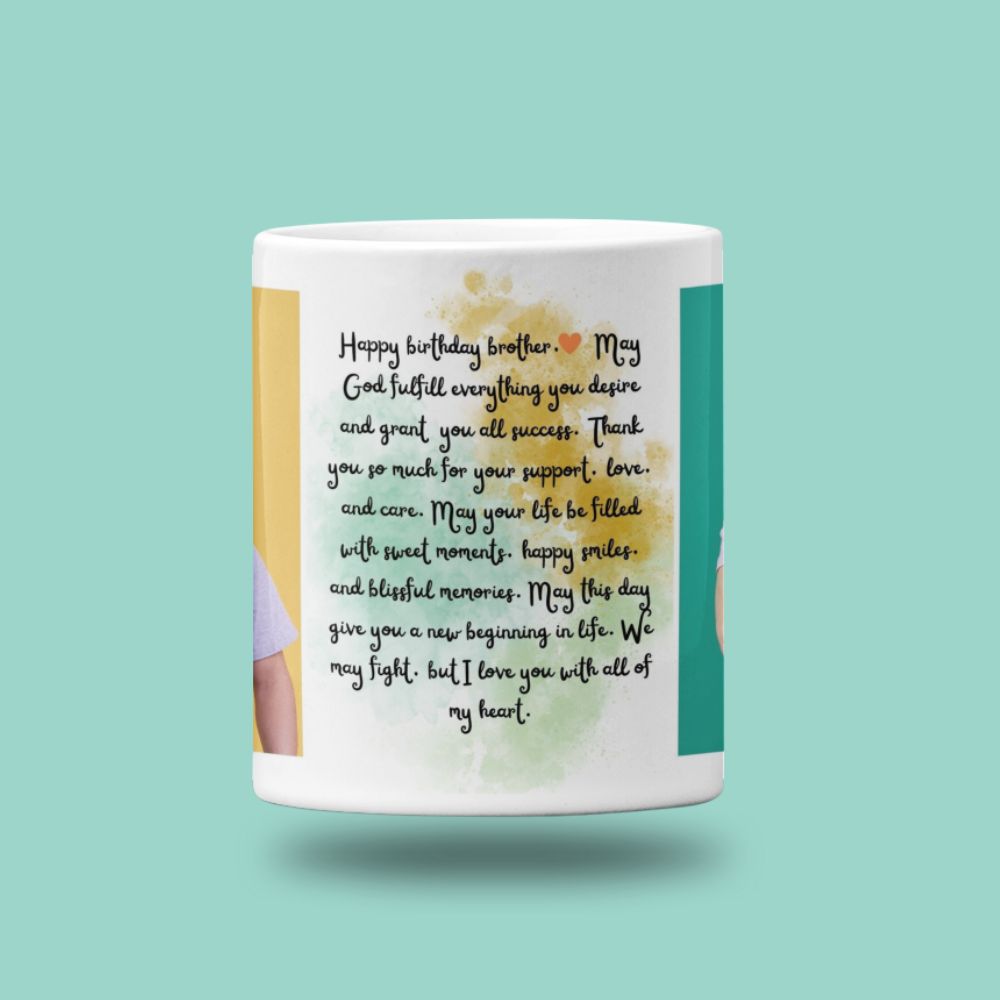 Personalized Photo Mug With Your Message