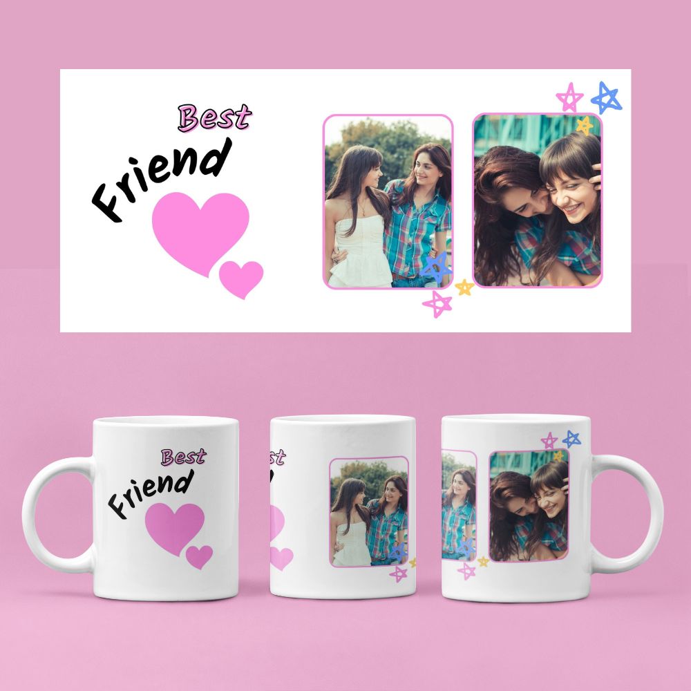 Best Friend Heart Mug