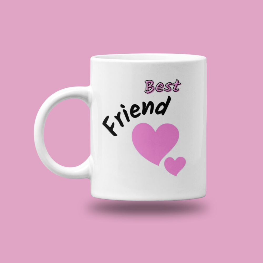 Best Friend Heart Mug