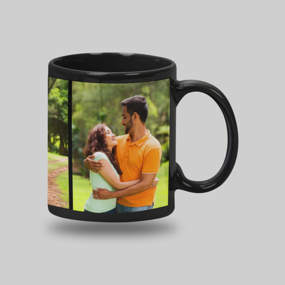 Custom Photo Black Mug