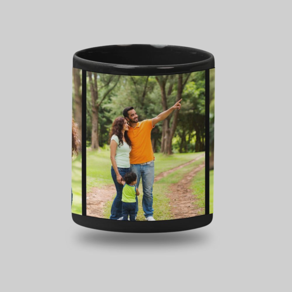 Custom Photo Black Mug