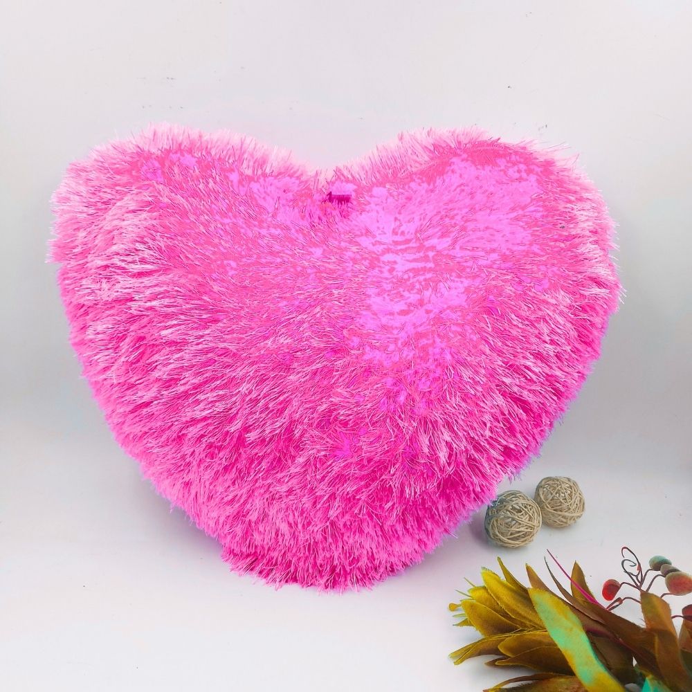 Pink Heart-shaped Personalized Cushion