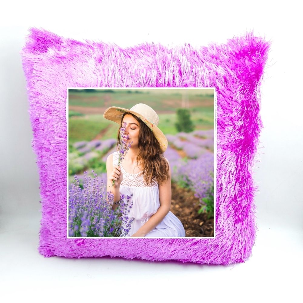 Purple Personalized Cushion