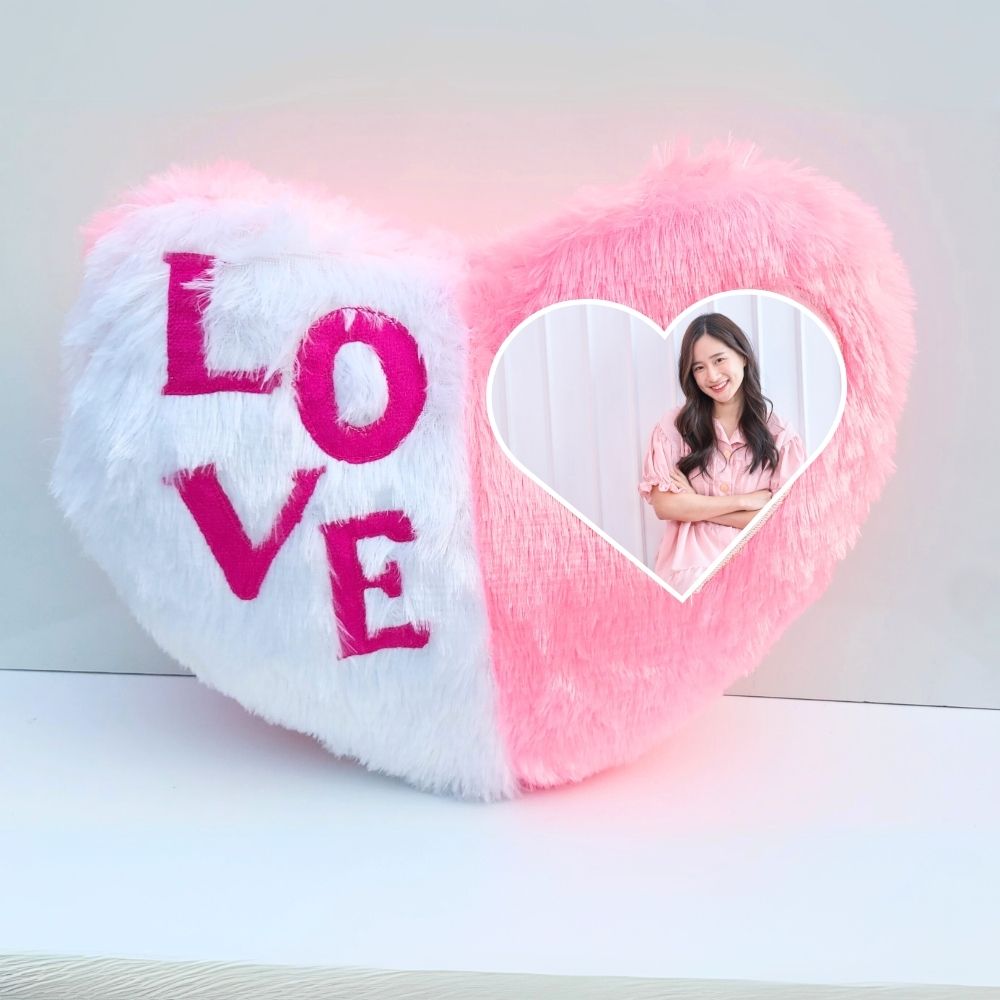 Heart-shaped Love Personalized Cushion