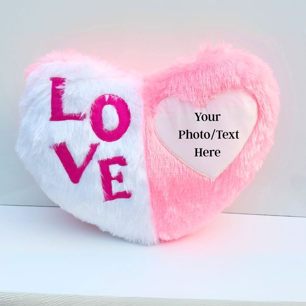 Heart-shaped Love Personalized Cushion