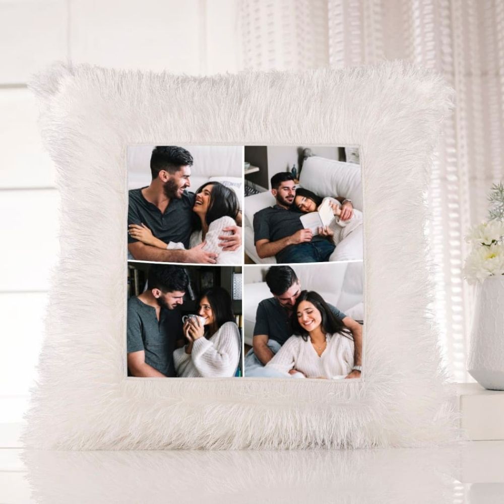 Personalized  LED Fur Pillow