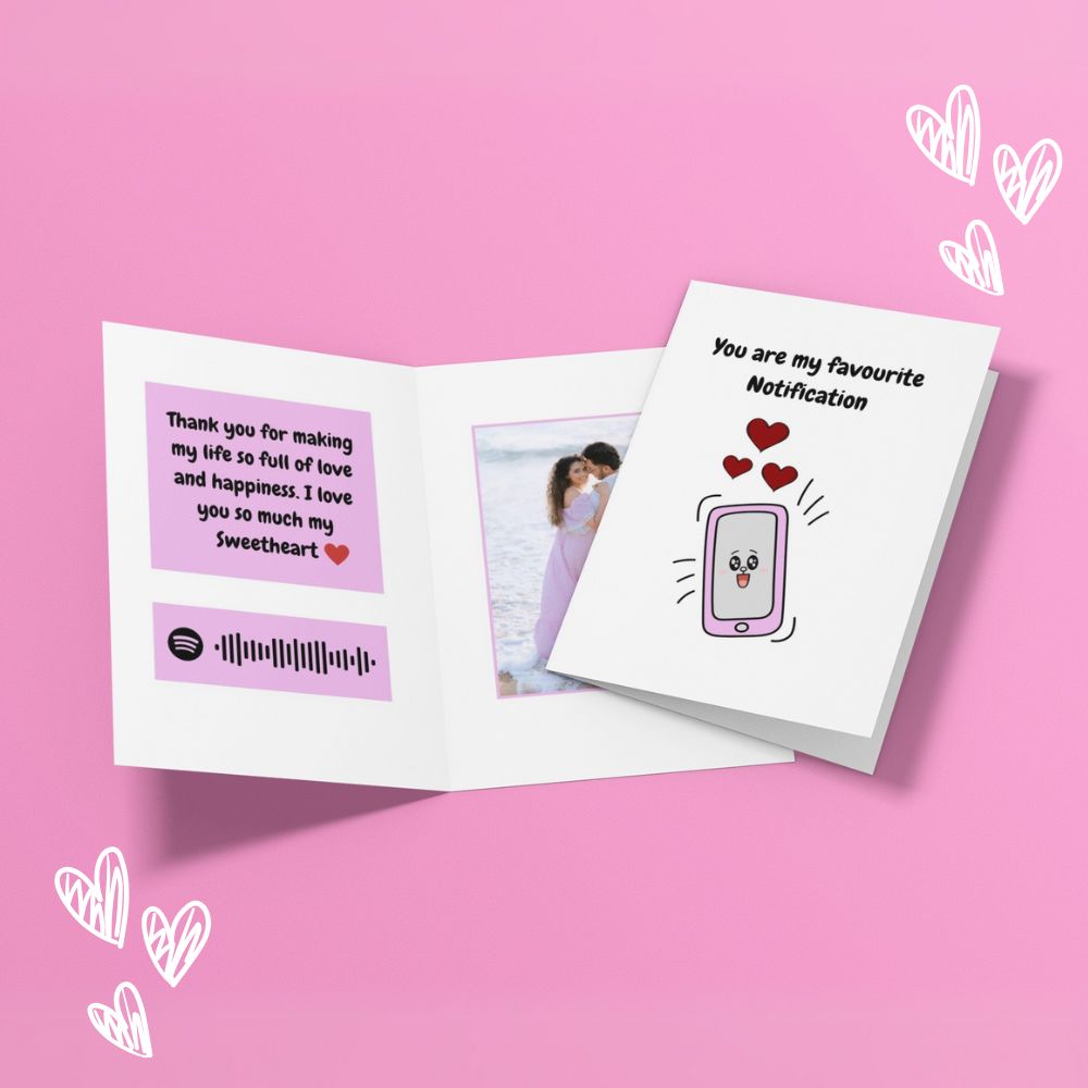 You are my Favorite Notification Personalized Card