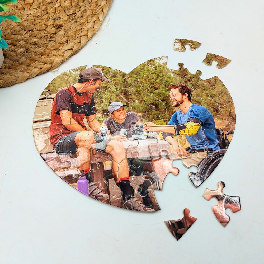 Heart-shaped Photo Puzzle