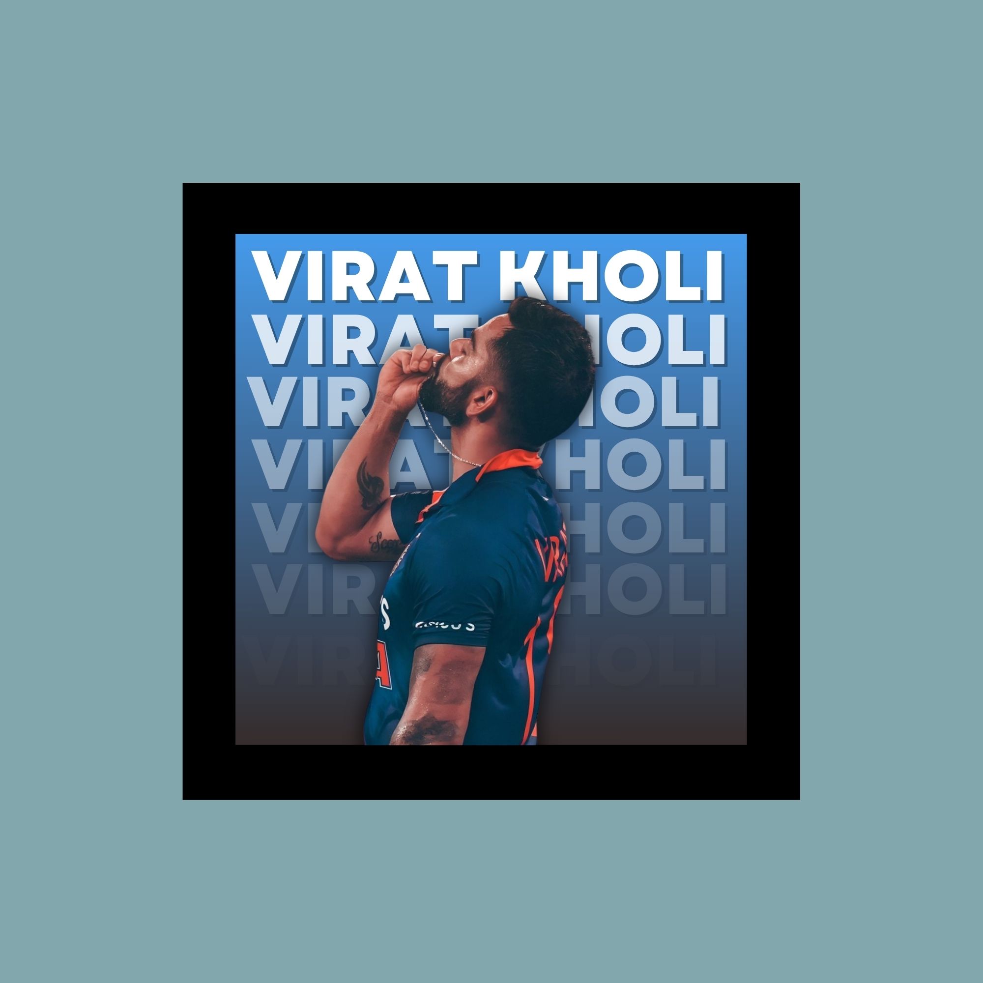 Virat Kohli Frame Art