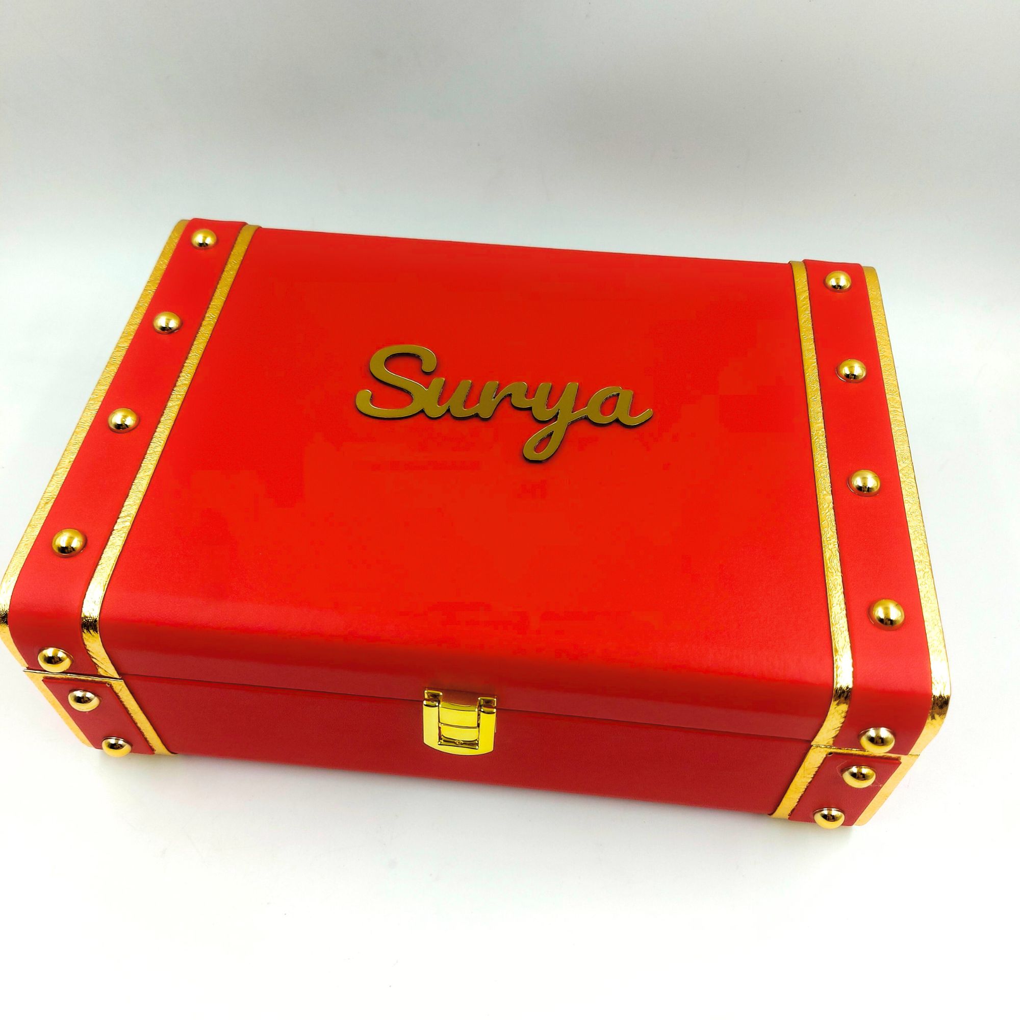 Red Trunk Box Personalized