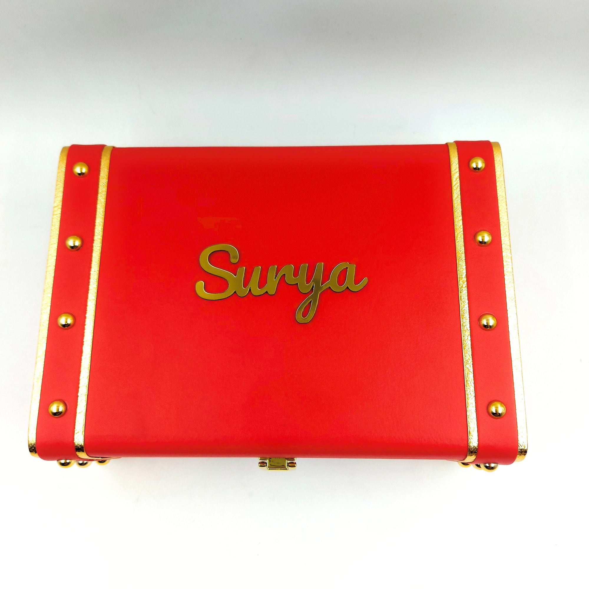 Red Trunk Box Personalized
