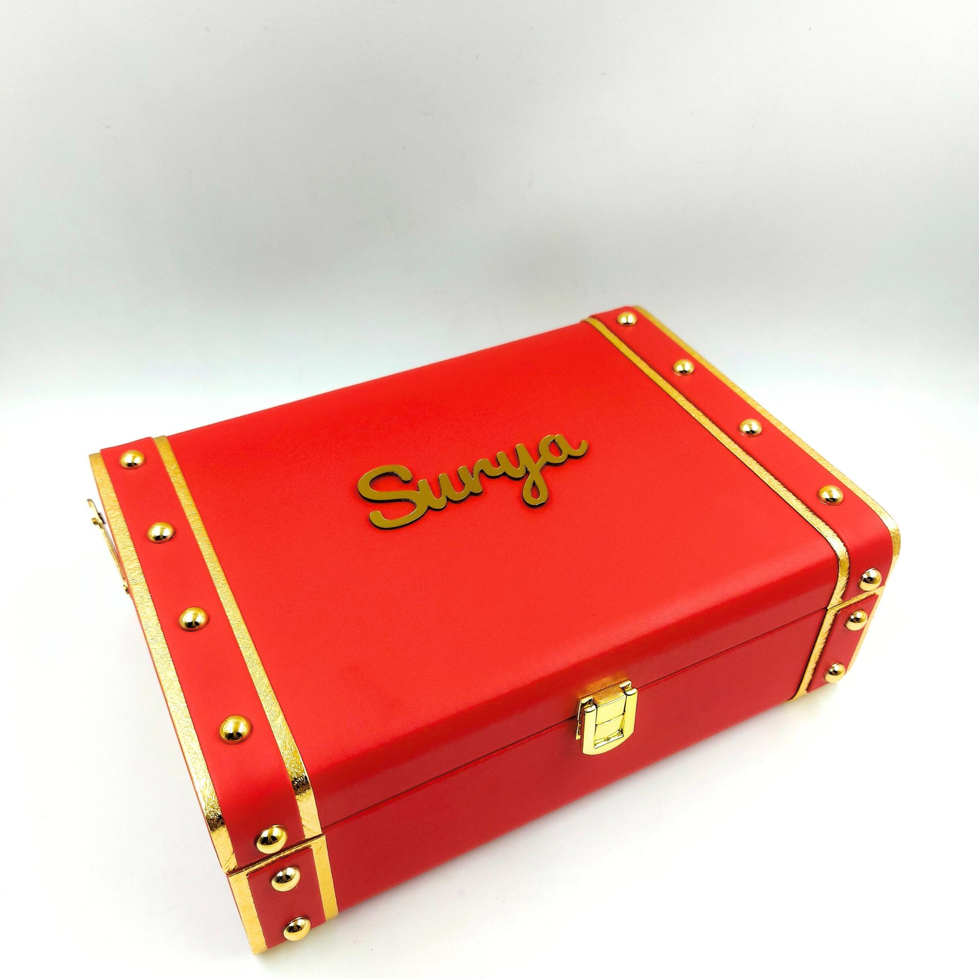 Red Trunk Box Personalized