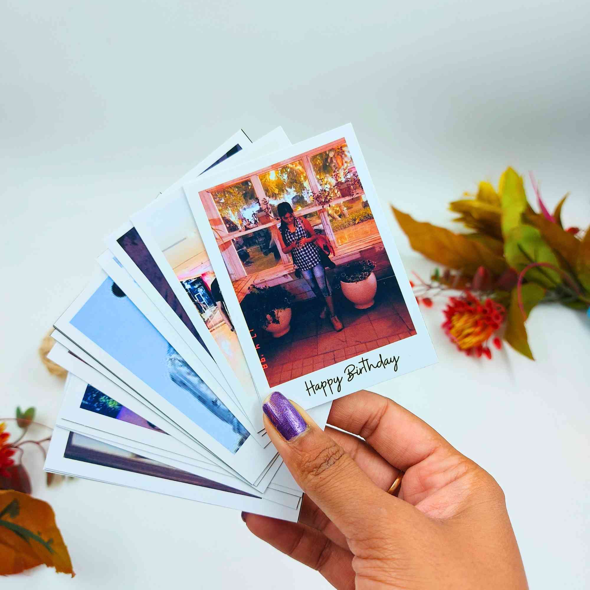 Personalized Big Polaroids With Text 