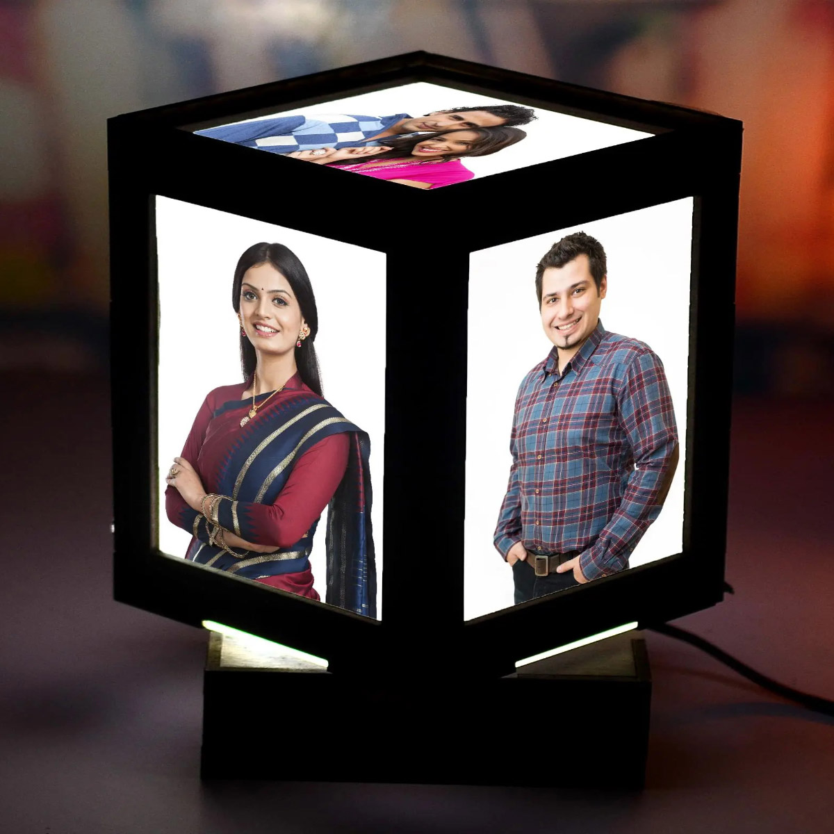 Rotating Personalized Photo Lamp