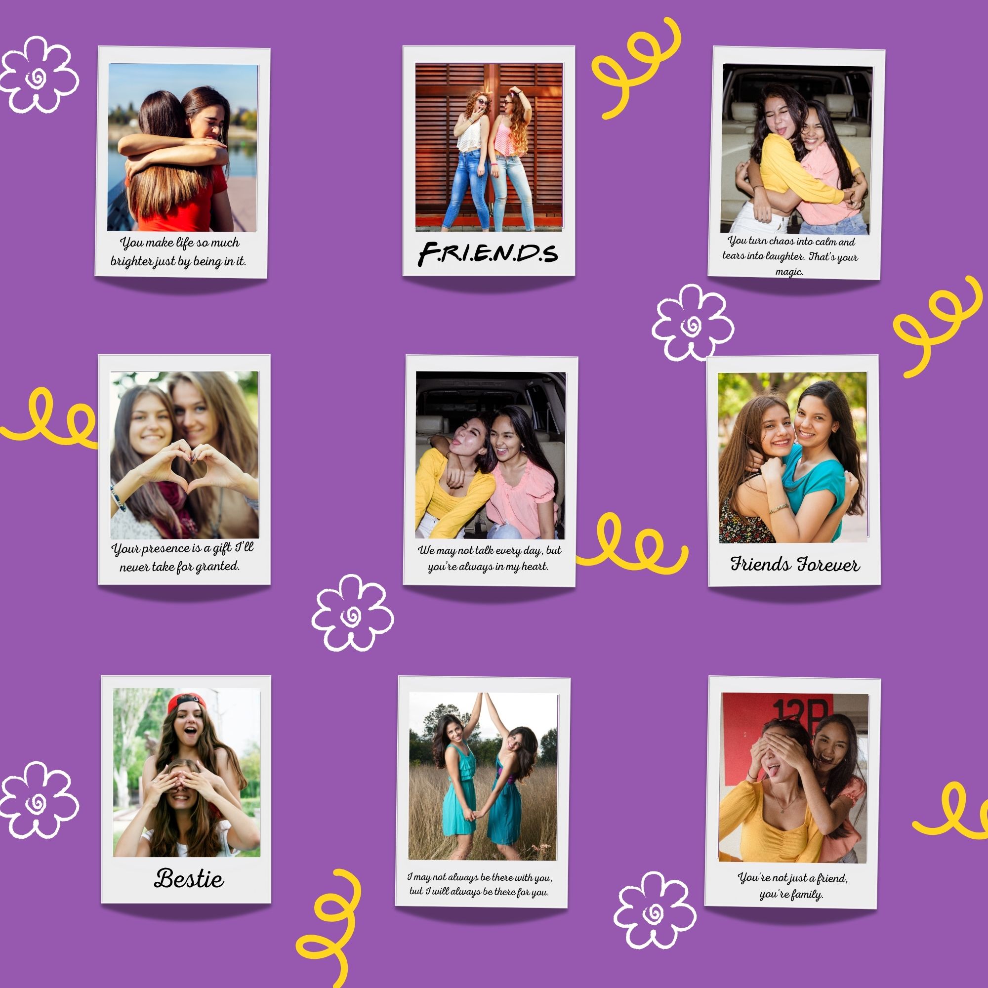Personalized Polaroids With Text 