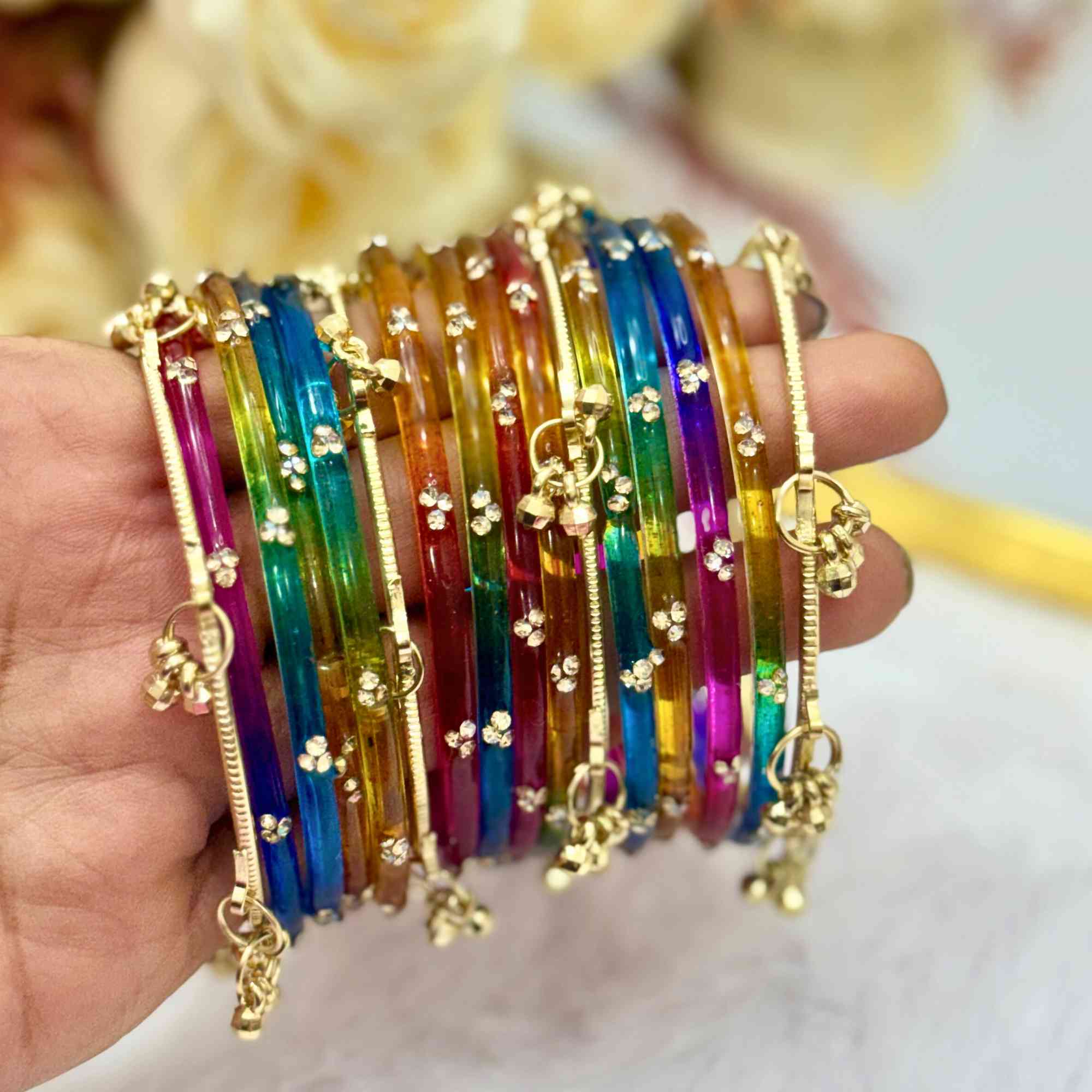 Multicolor X Kashmiri Ethnic Bangles Set