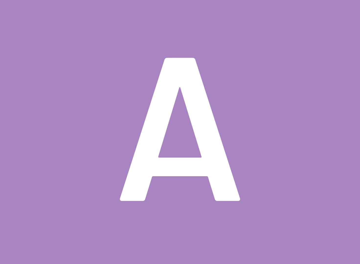 Wall Art with Letter 'A'