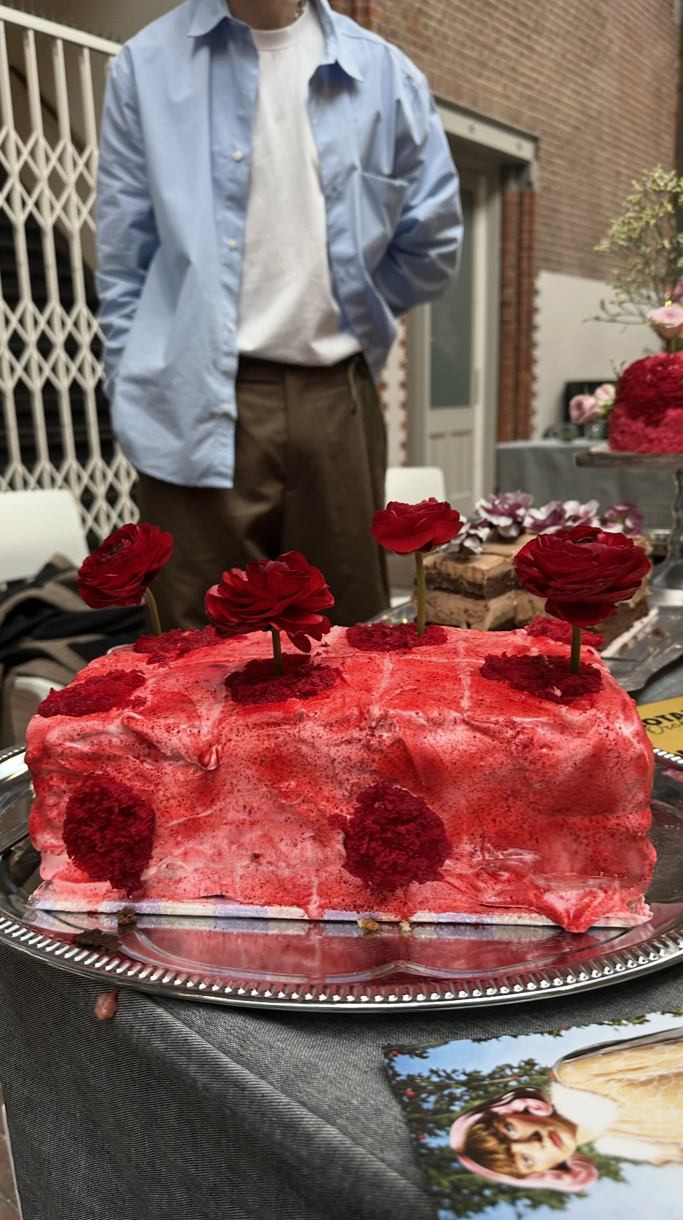 Square Floral Cake