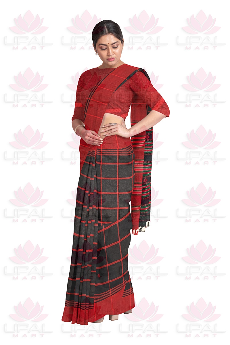 Elegant Santhal Semi Silk Saree