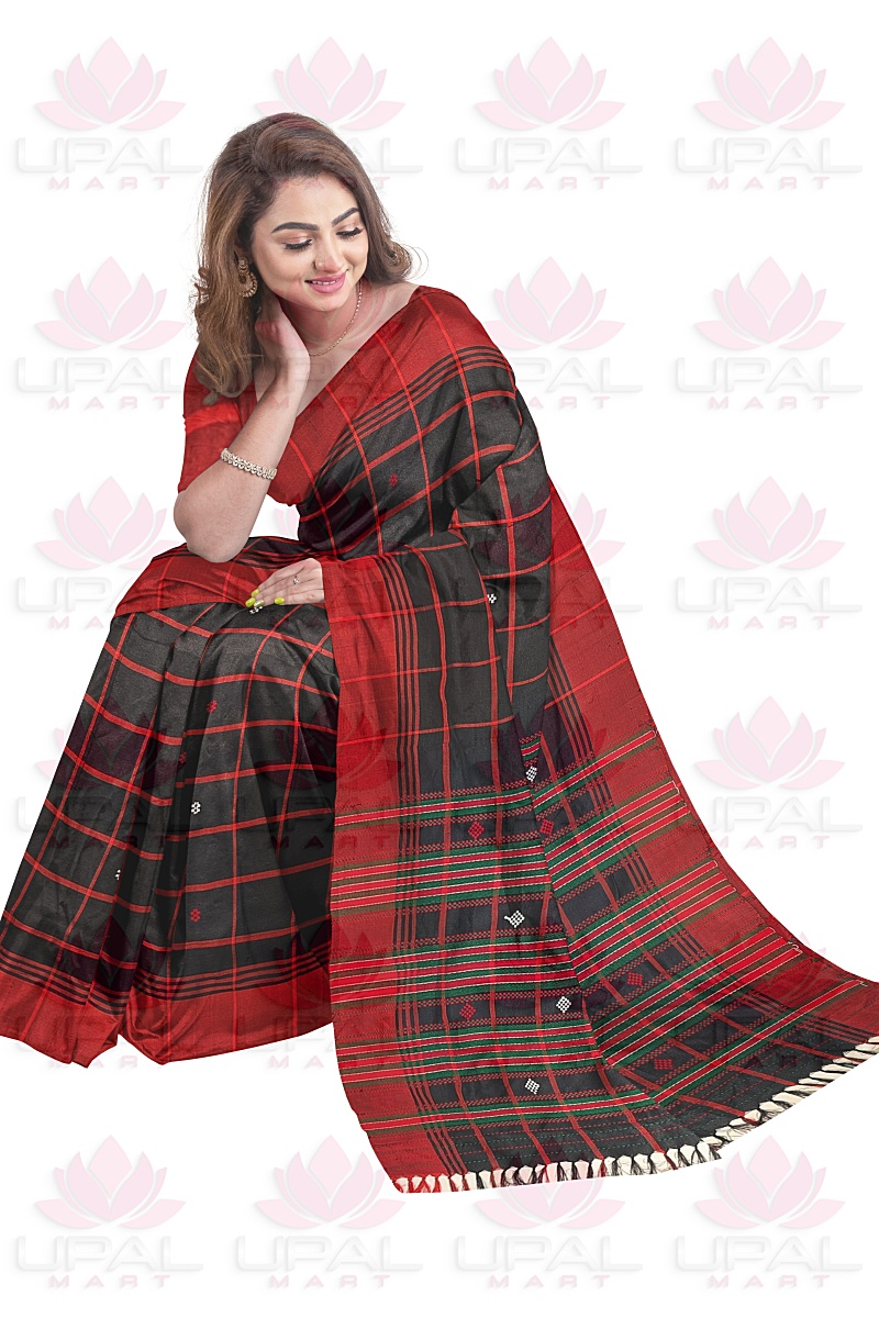 Elegant Santhal Semi Silk Saree