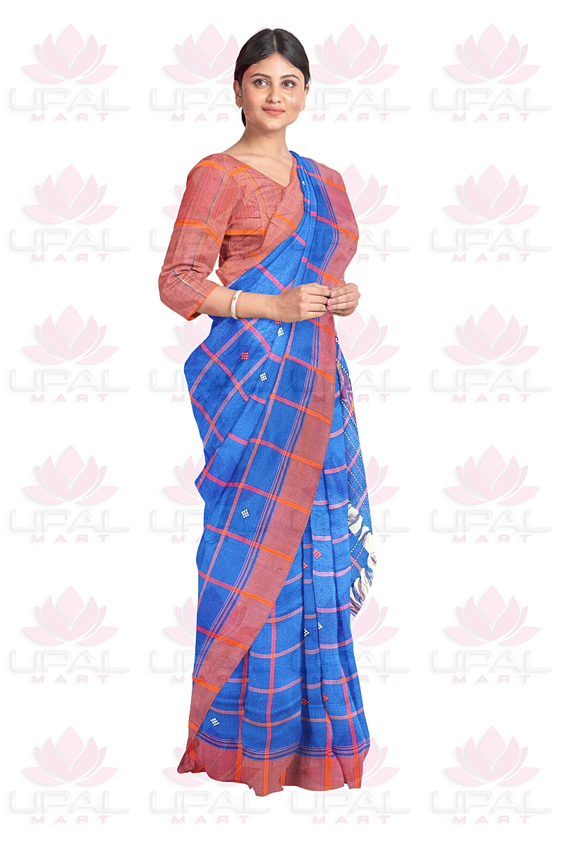 Handwoven Lumang Fhuta  Silk Saree