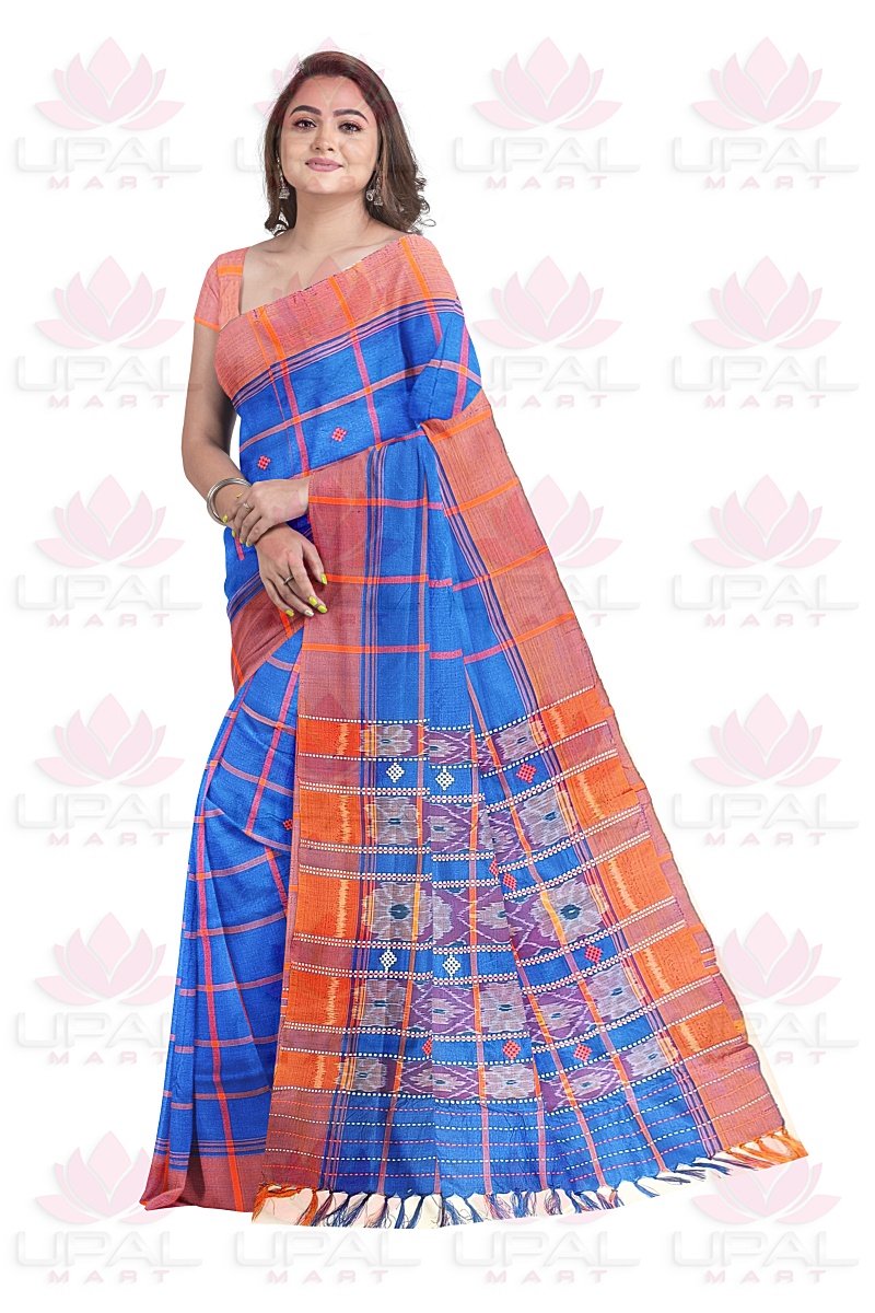 Handwoven Lumang Fhuta  Silk Saree