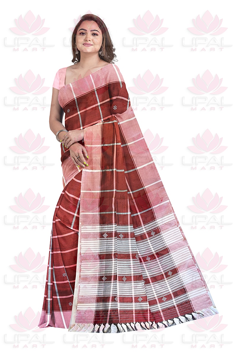 Traditional Handloom Lumang Fhuta Saree