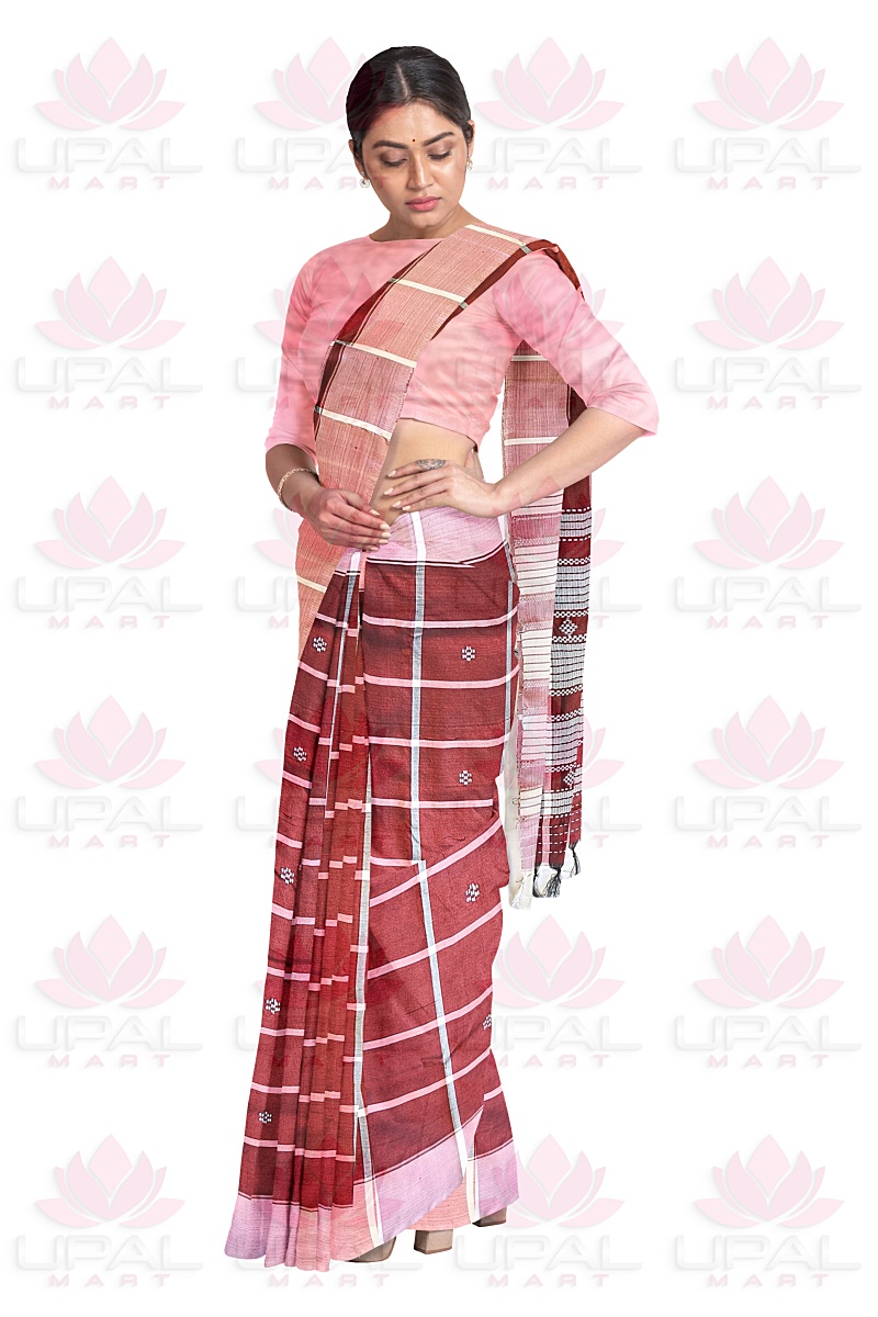 Traditional Handloom Lumang Fhuta Saree