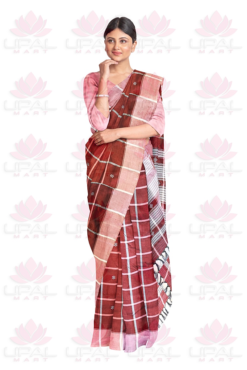Traditional Handloom Lumang Fhuta Saree